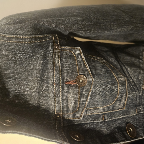 Wet Seal Dark Blue Jean Jacket - Picture 4 of 6